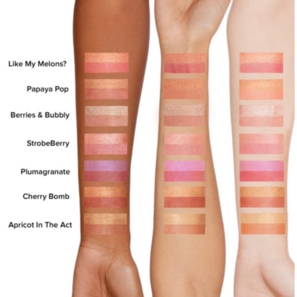 2/$25 NEW Limited Edition Too Faced Tutti Frutti Blush Duo Apricot in Act - Picture 8 of 14